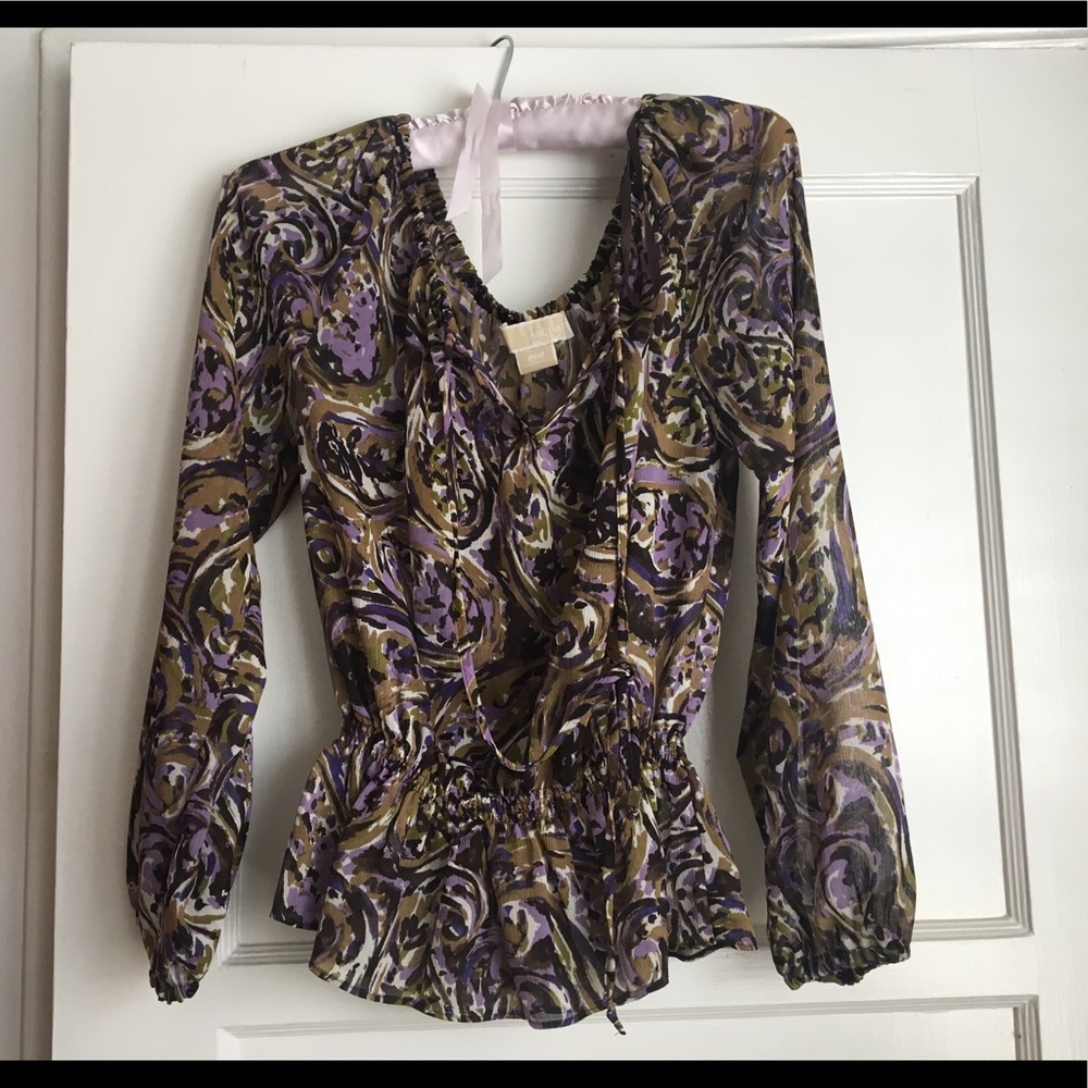 Michael Kors Sheer Blouse PM, Great Condition